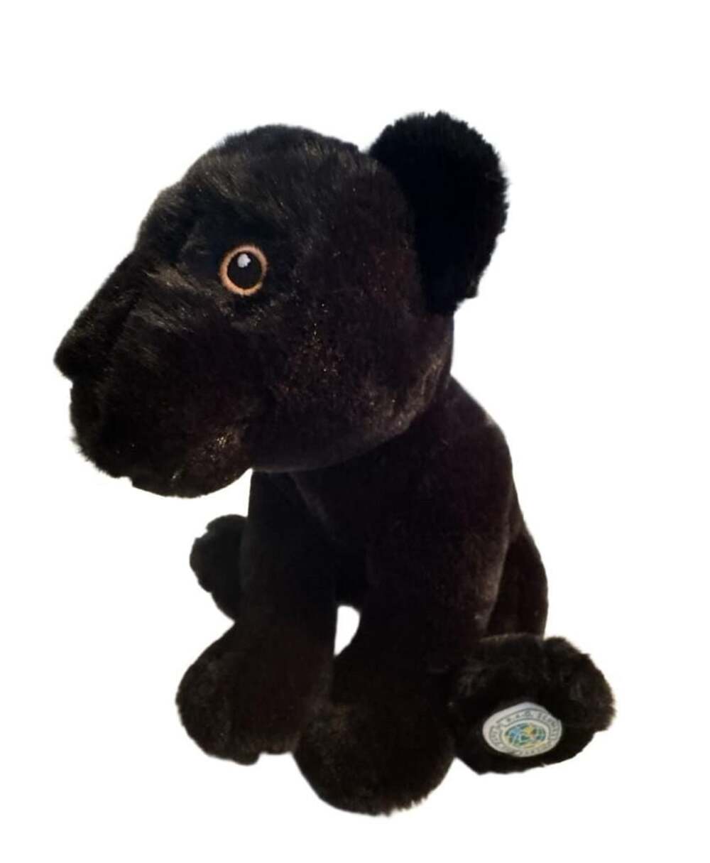 FAO Schwarz Black Panther Plush Stuffed Animal 9"
